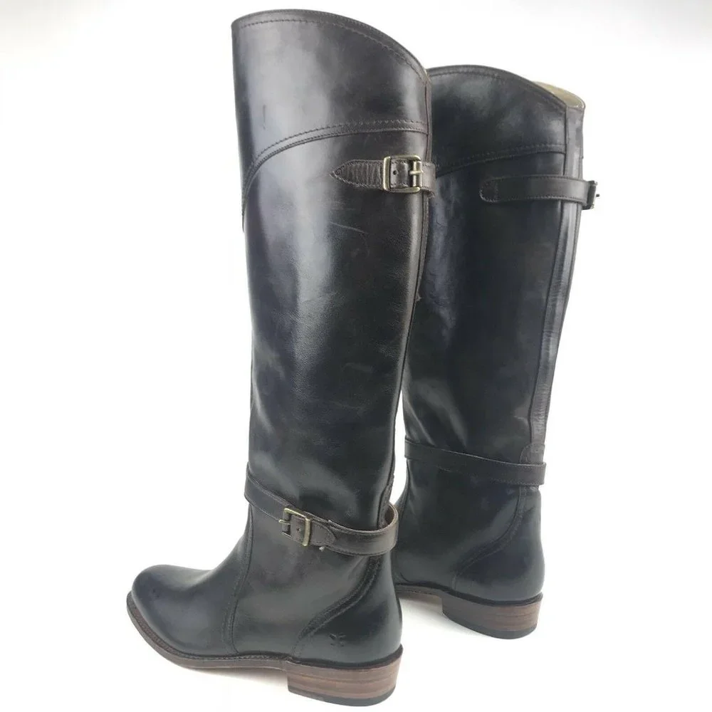 Frye Womens Boots Tall Dorado‎ Riding Leather